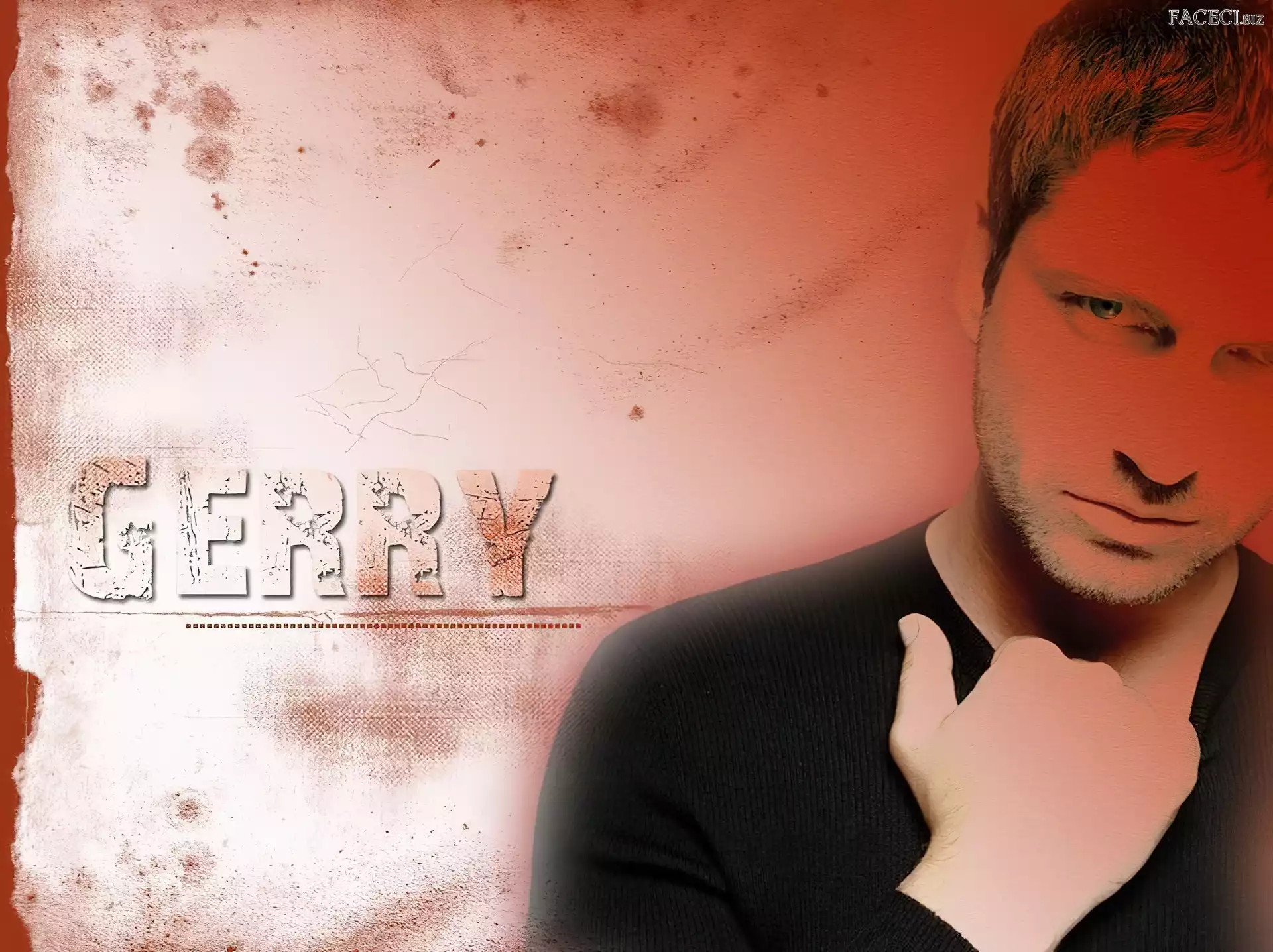 czarna koszulka, Gerard Butler