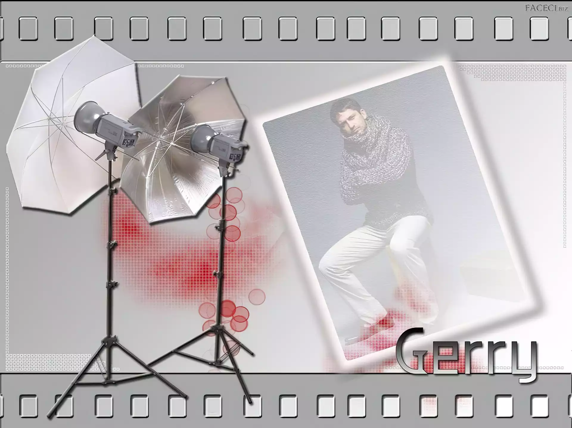 zdjęcie, Gerard Butler, Parasole fotograficzne